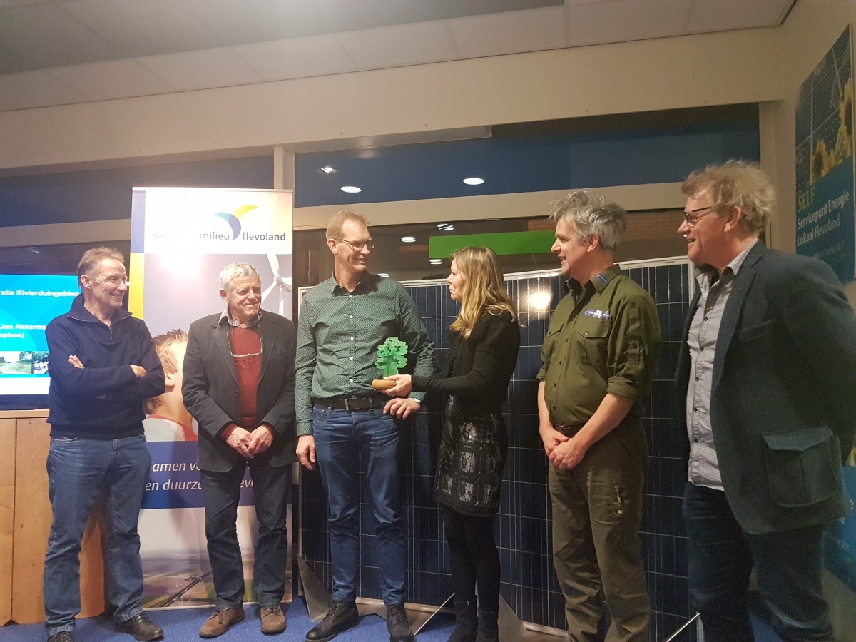 Natuur-en Milieucoöperatie Rivierduingebied en Waterloopbos winnen Groene Pluim 2018