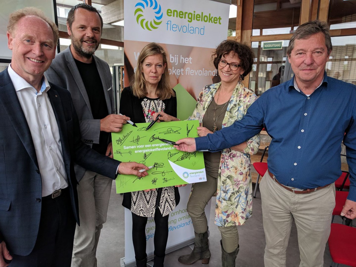 Feestelijke aftrap Energieloket Zeewolde
