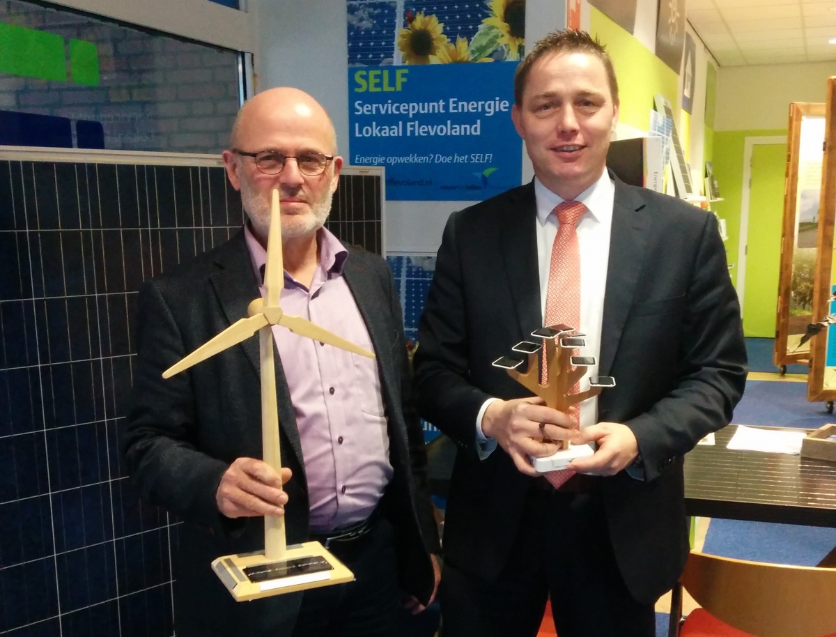Gemeente Urk trotse winnaar Klimaatbokaal 2014