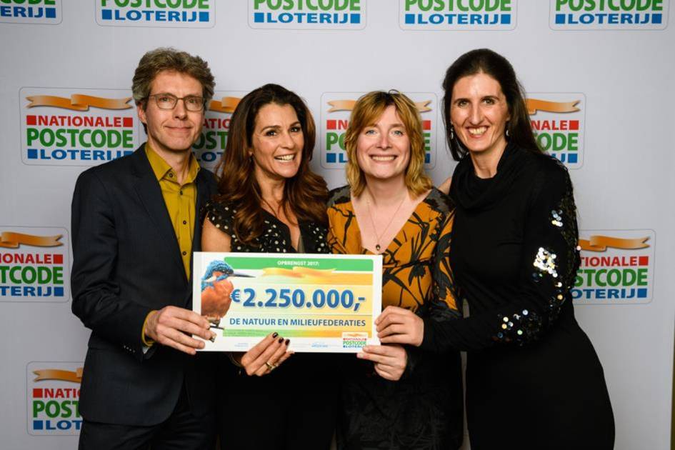 Postcode Loterij schenkt 2,25 miljoen euro aan de Natuur en Milieufederaties
