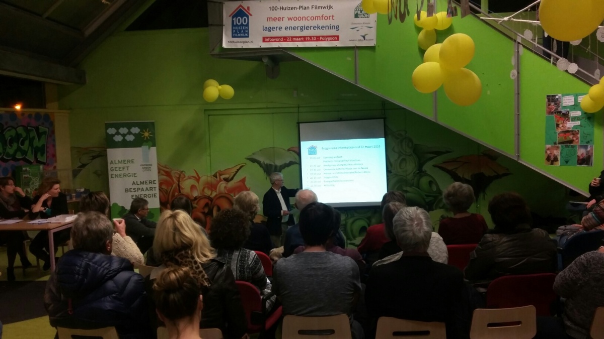 Goed bezochte informatieavond energieneutraal Filmwijk