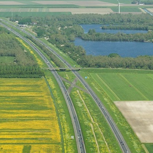 Zonnelint langs de A6 tussen Lelystad en Dronten